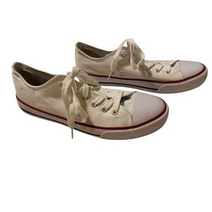 ZGR Women’s Canvas Low Top Sneaker Lace-Up Classic Casual Shoes Size 10